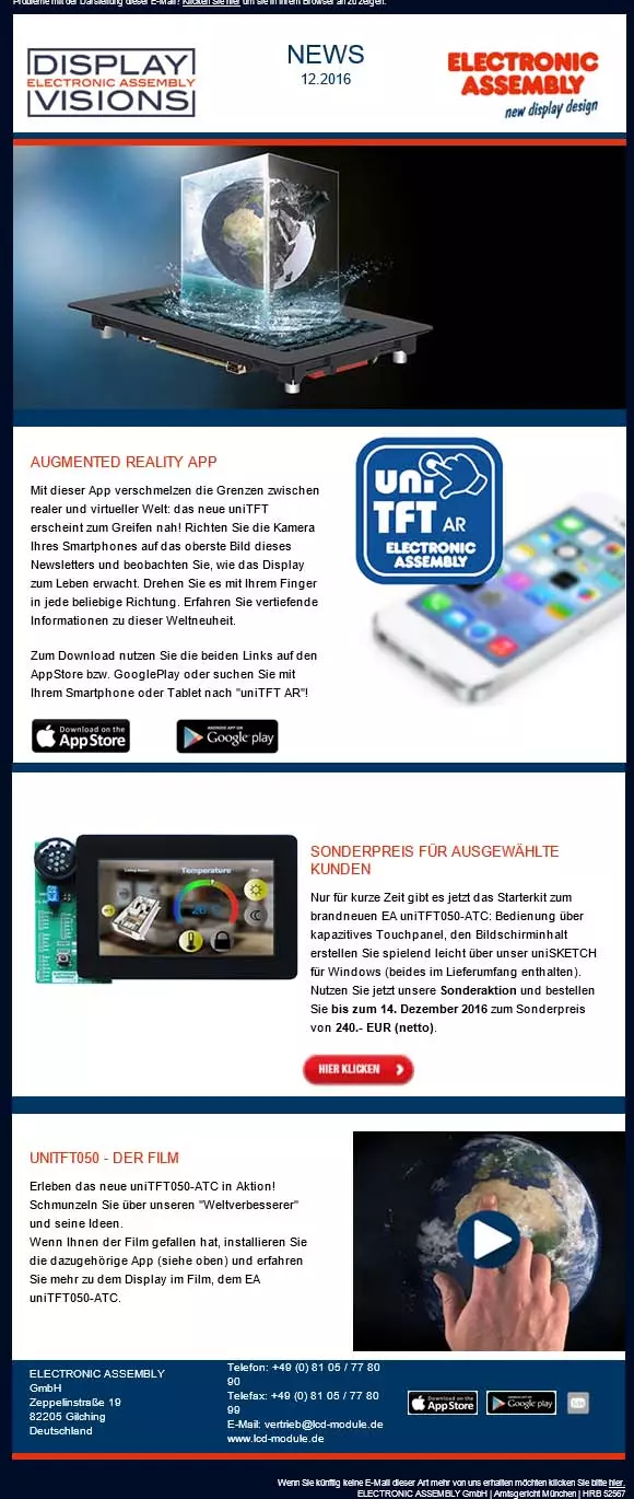 Newsletter 2016/12 QUICKuniTFT050C Newsletter 2016/12 QUICKuniTFT050C