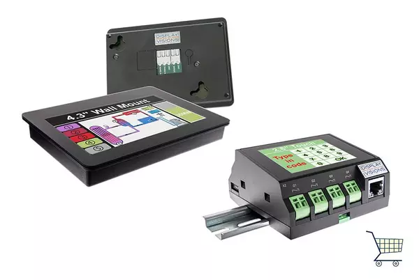 Small control with satellite displays